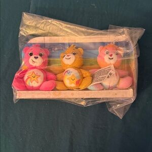 Collectible 3pack Carebear3” Teenies